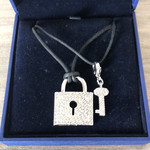 Swarovski Lock & Key Necklace - Picture 2 of 5